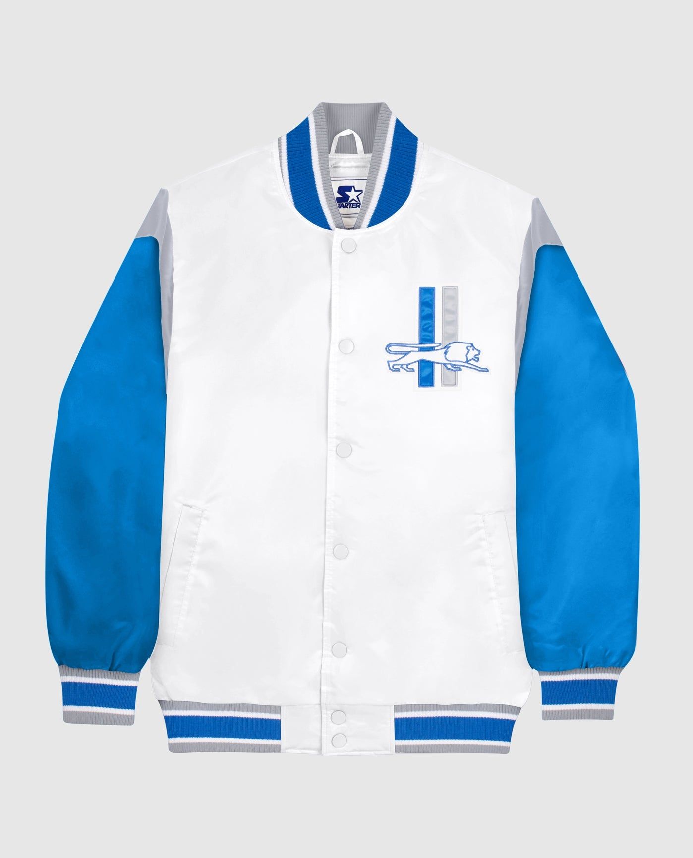Detroit Lions Satin Full-Snap Jacket sold by Starter