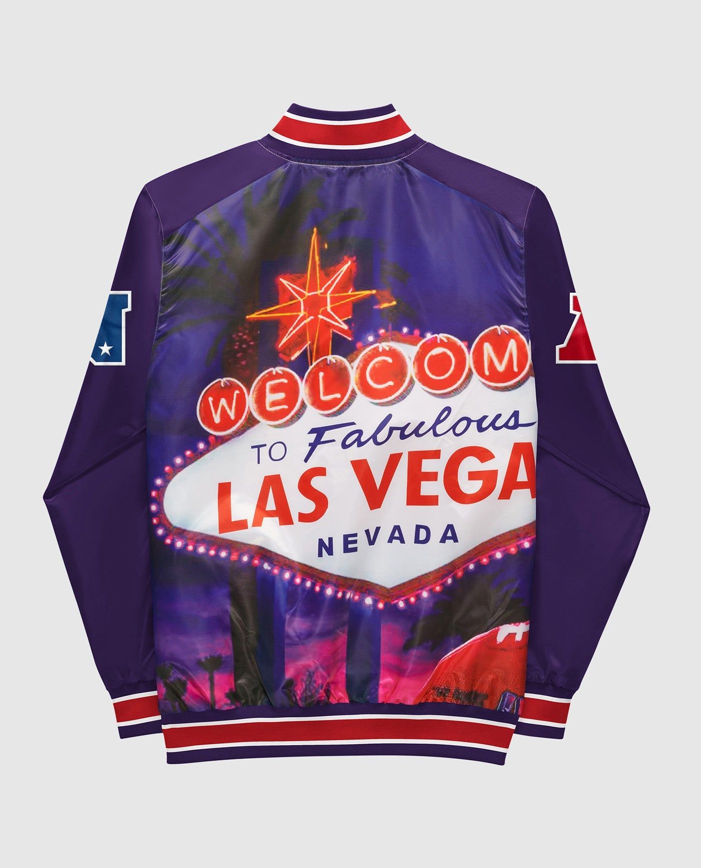 Super Bowl LVIII Welcome to Las Vegas Satin Full-Snap Varsity Jacket sold by Starter product image thumbnail 2