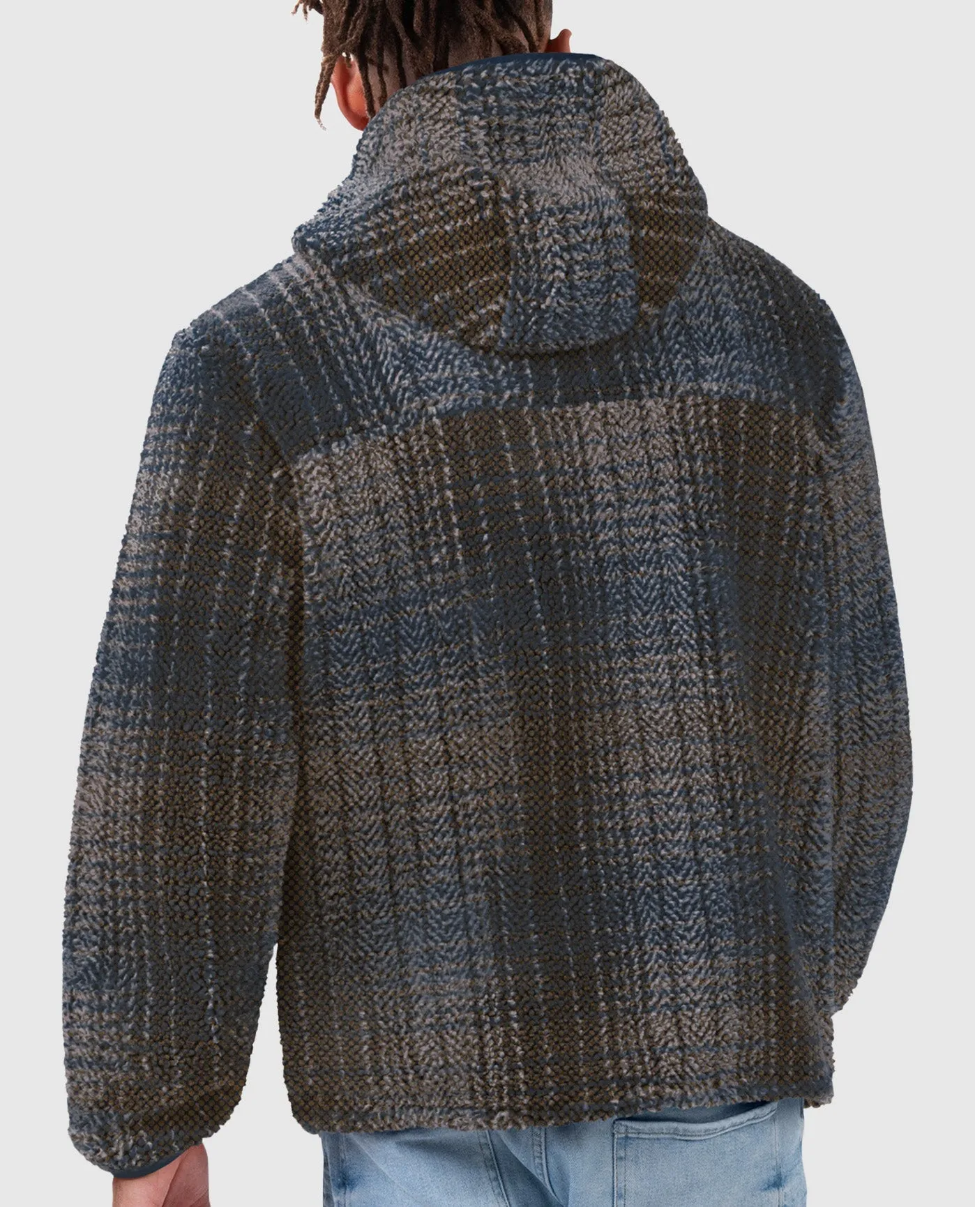 Dallas Cowboys Gus Plaid Sherpa Pullover Jacket sold by Starter product image thumbnail 2