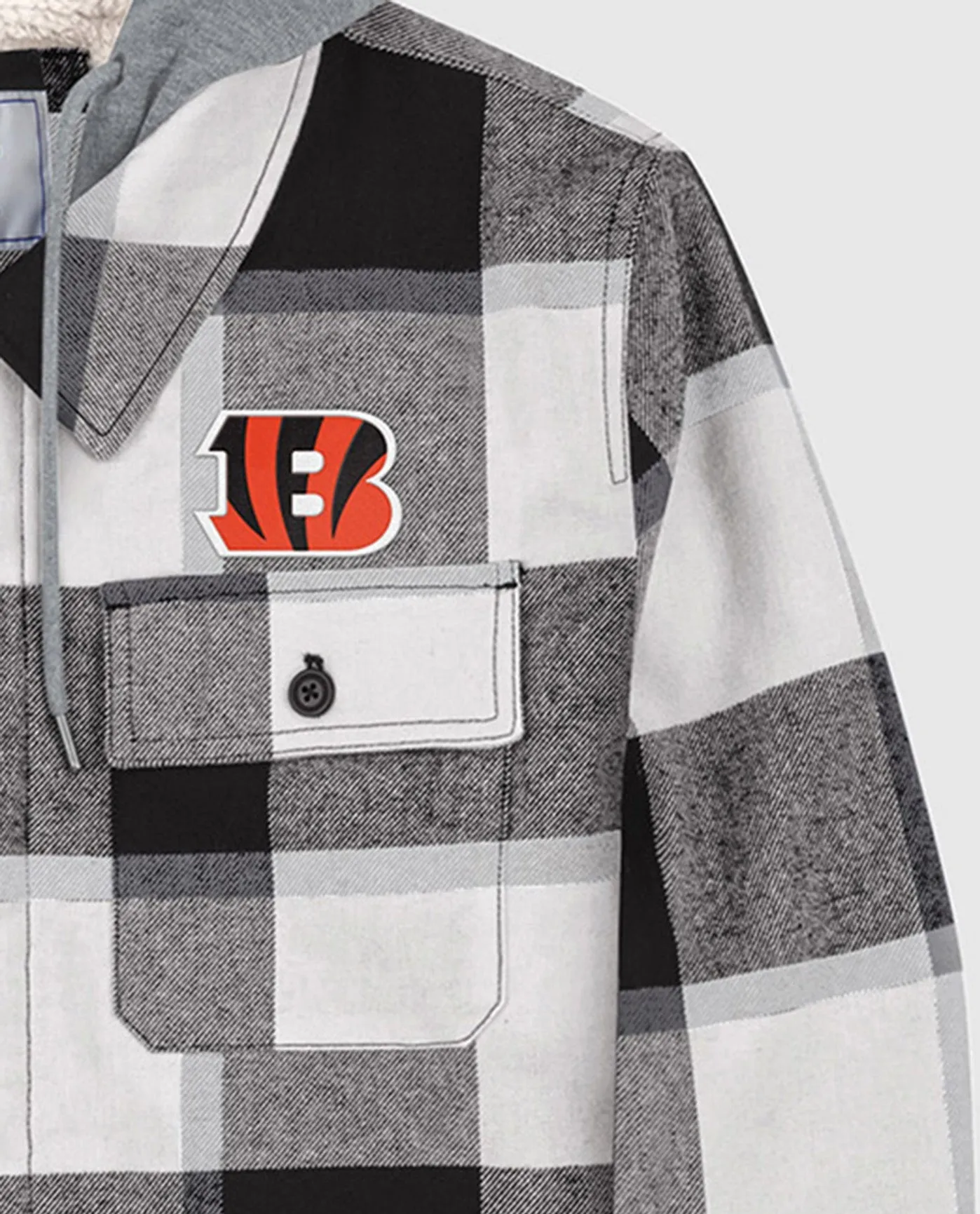 Cincinnati Bengals The Big Joe Sherpa Lined Plaid Jacket sold by Starter product image thumbnail 2