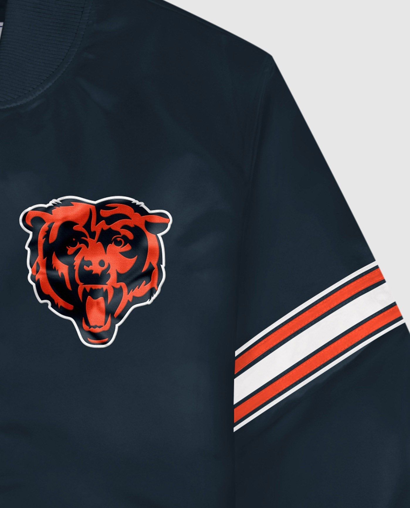 Chicago Bears Varsity Satin Full-Snap Jacket sold by Starter product image thumbnail 2