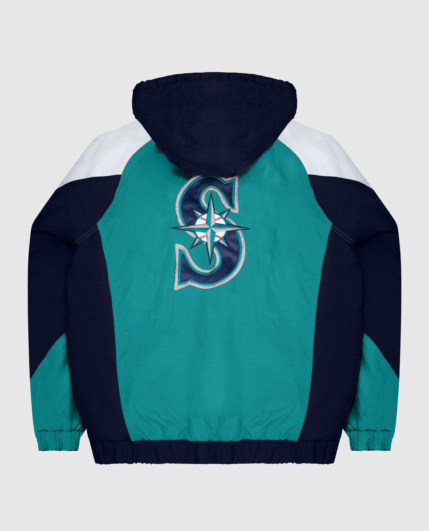 Seattle Mariners Hooded Nylon Half-Zip Jacket sold by Starter product image thumbnail 4