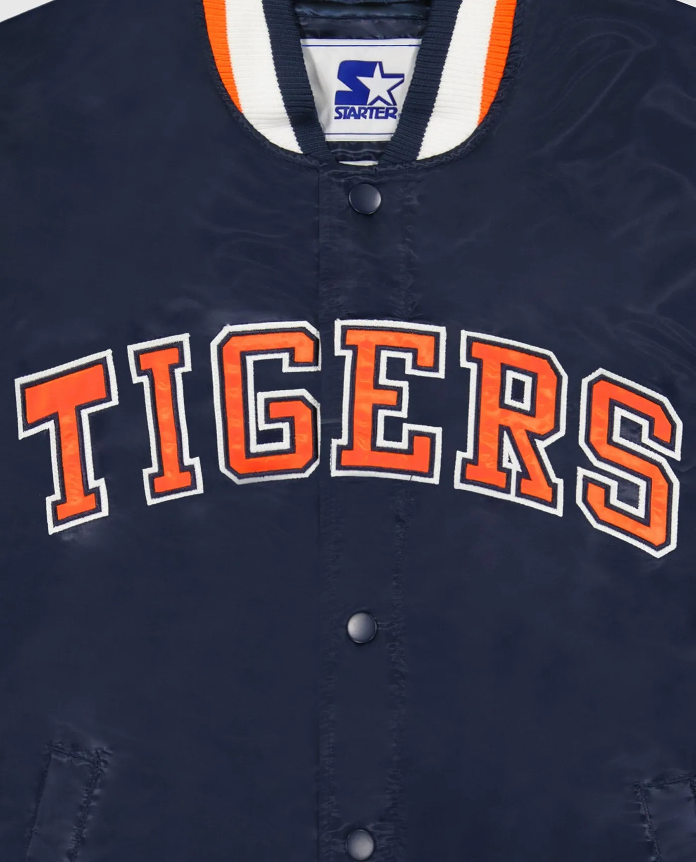 Detroit Tigers Varsity Satin Full-Snap Ace Jacket sold by Starter product image thumbnail 2