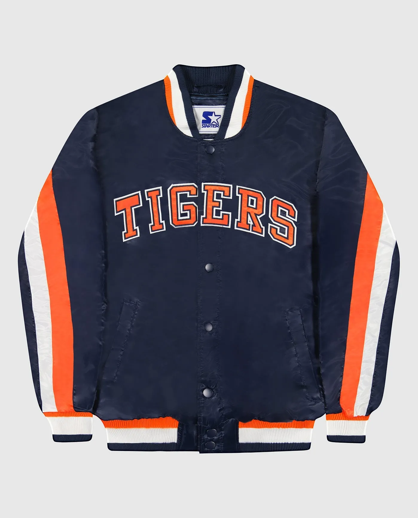 Detroit Tigers Varsity Satin Full-Snap Ace Jacket sold by Starter