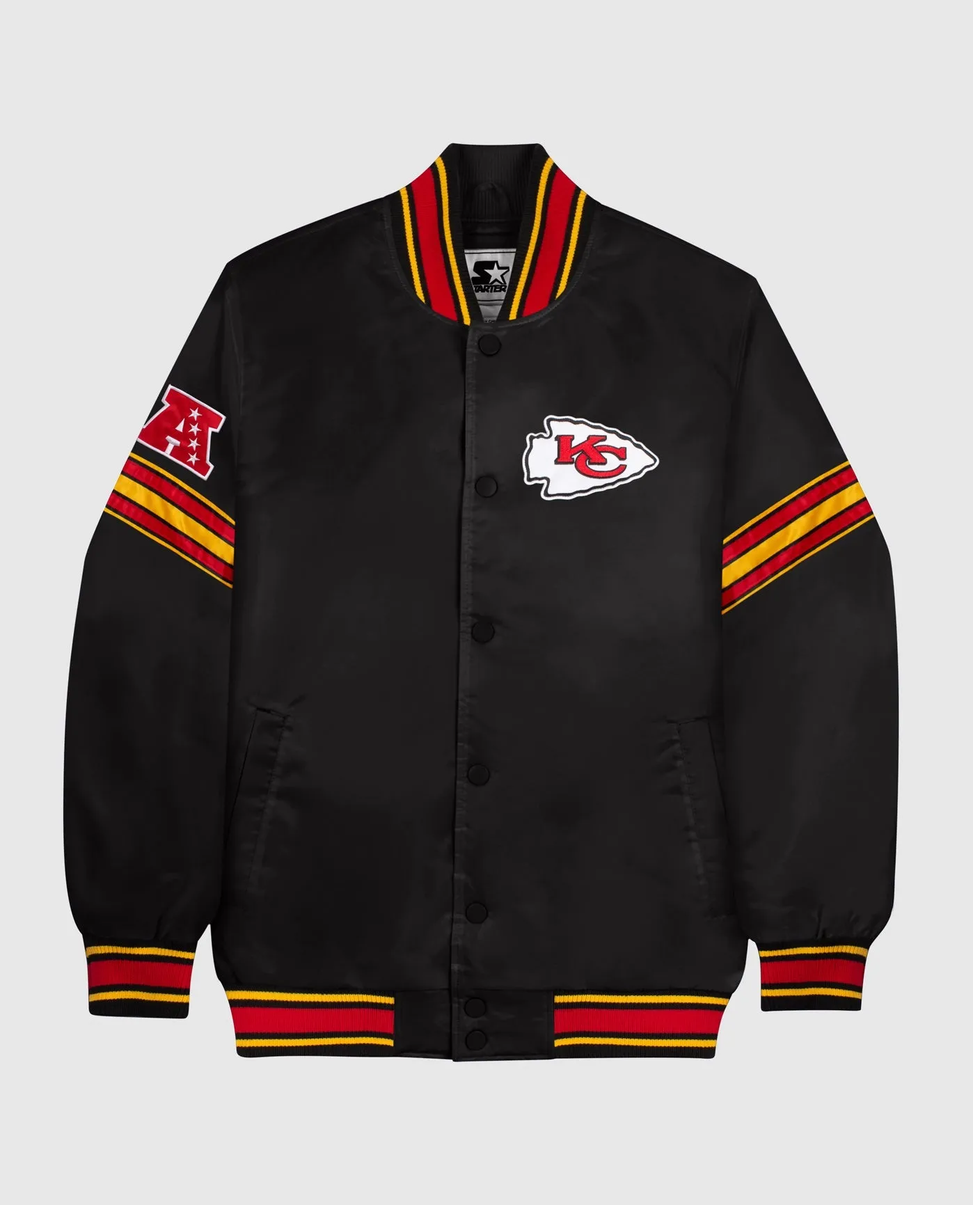 Kansas City Chiefs Satin Full-Snap Jacket sold by Starter
