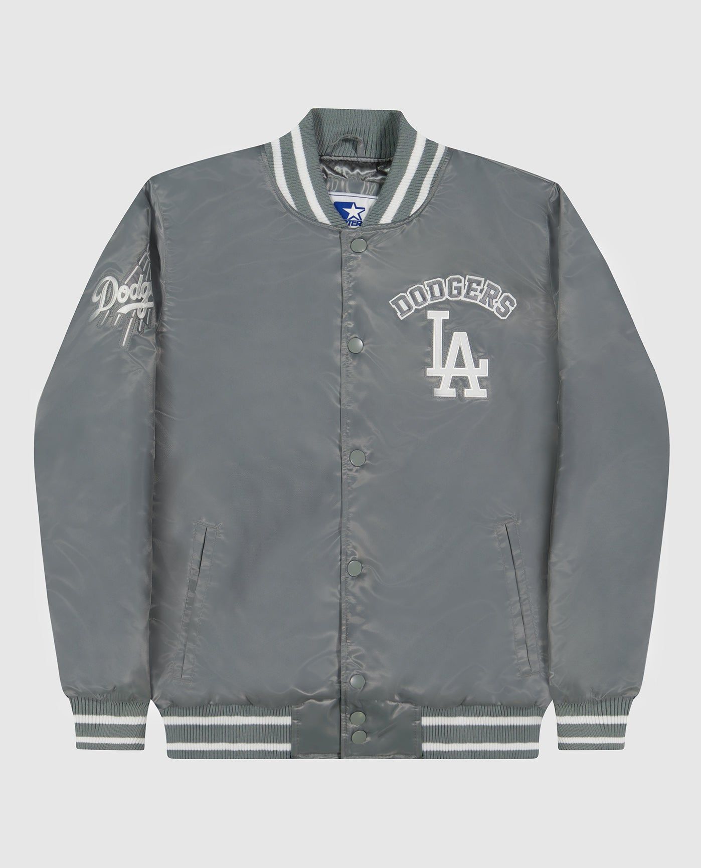 Ty Mopkins Los Angeles Dodgers Varsity Satin Full-Snap Jacket sold by Starter