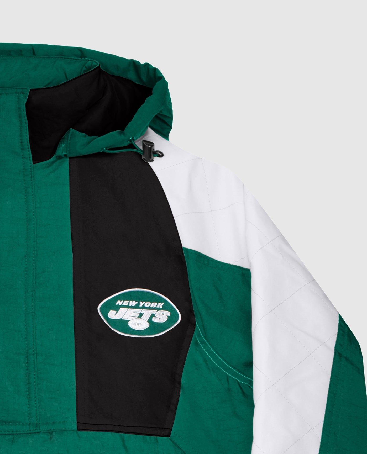 New York Jets Hooded Nylon Half-Zip Jacket sold by Starter product image thumbnail 2