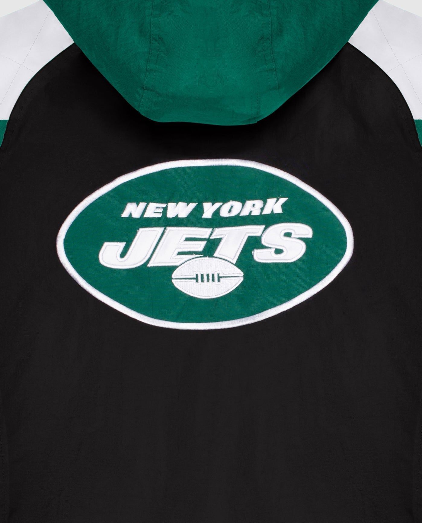 New York Jets Hooded Nylon Half-Zip Jacket sold by Starter product image thumbnail 3