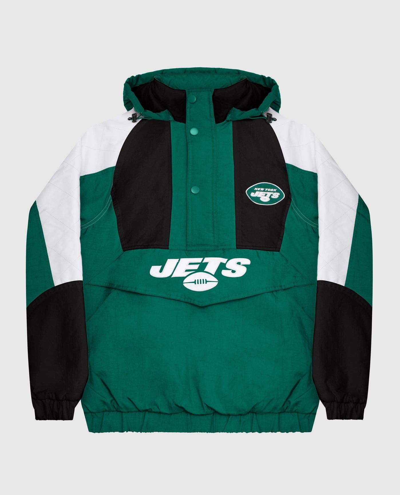 New York Jets Hooded Nylon Half-Zip Jacket sold by Starter