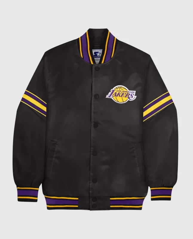 Los Angeles Lakers Satin Full-Snap Jacket sold by Starter
