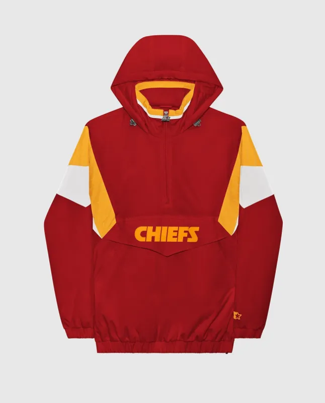Kansas City Chiefs Breakaway Nylon Half-Zip Jacket sold by Starter