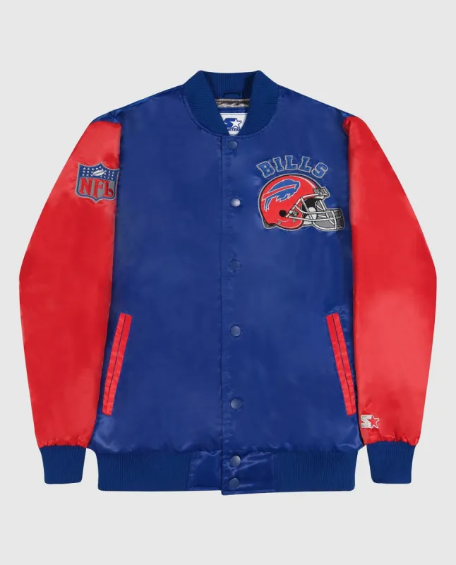 Buffalo Bills Varsity Satin Full-Snap Jacket sold by Starter