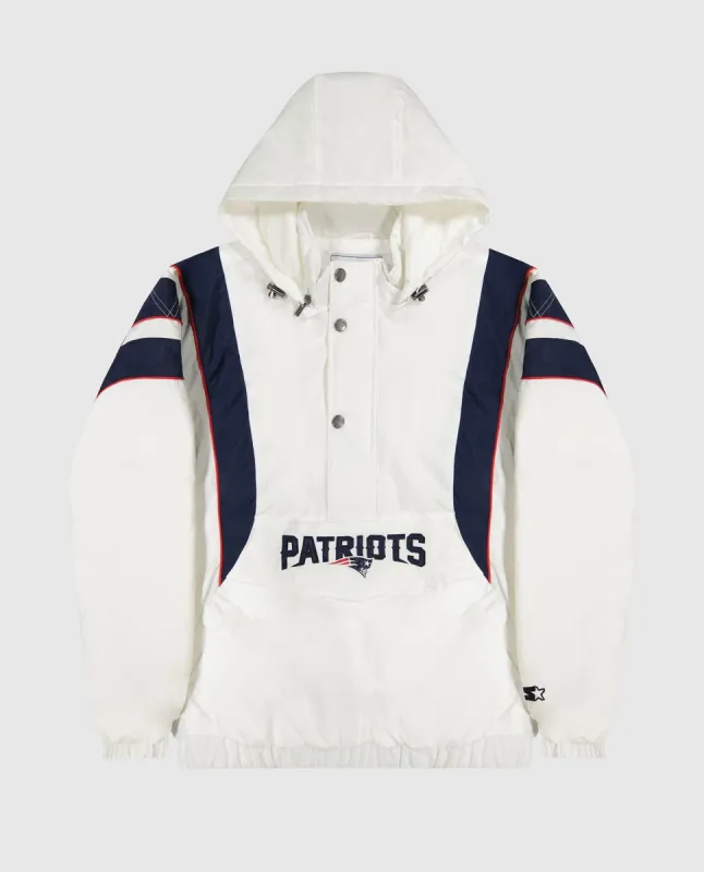 New England Patriots Pullover Half-Zip Hooded Impact Jacket sold by Starter