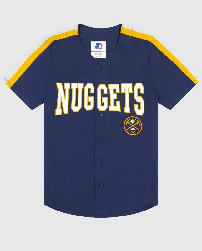 Denver Nuggets Sweep Baseball Jersey sold by Starter