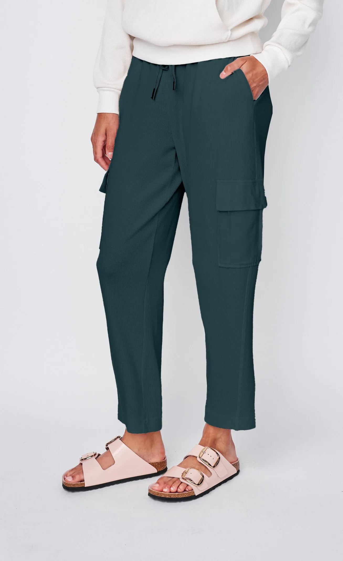 Micro Thermal Cargo Pants in Everfall sold by Stateside product image thumbnail 2