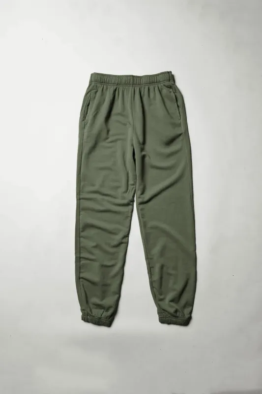 Softest Fleece Jogger in Signature Green sold by Stateside