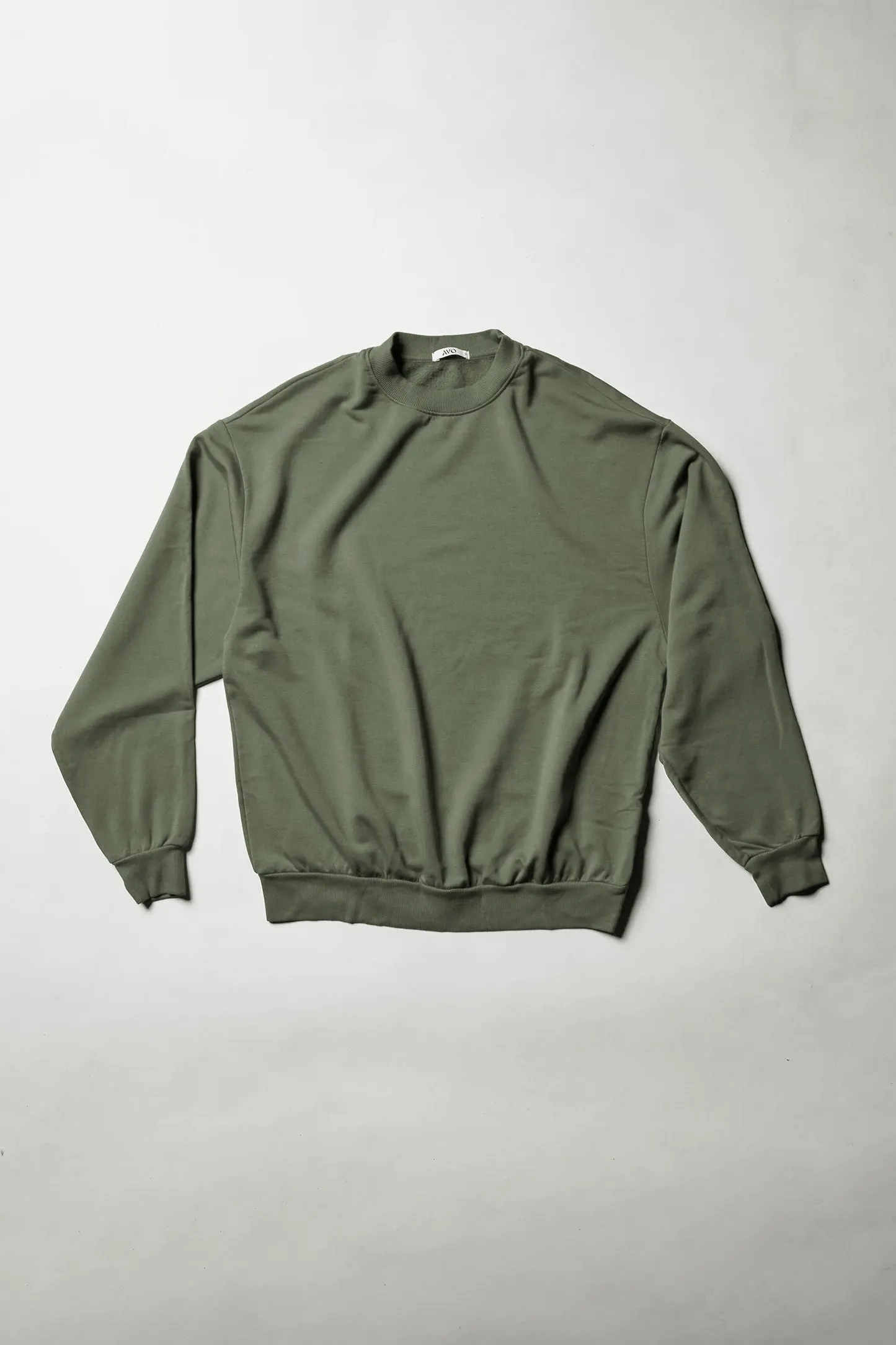 Softest Fleece Crewneck Sweatshirt in Signature Green sold by Stateside
