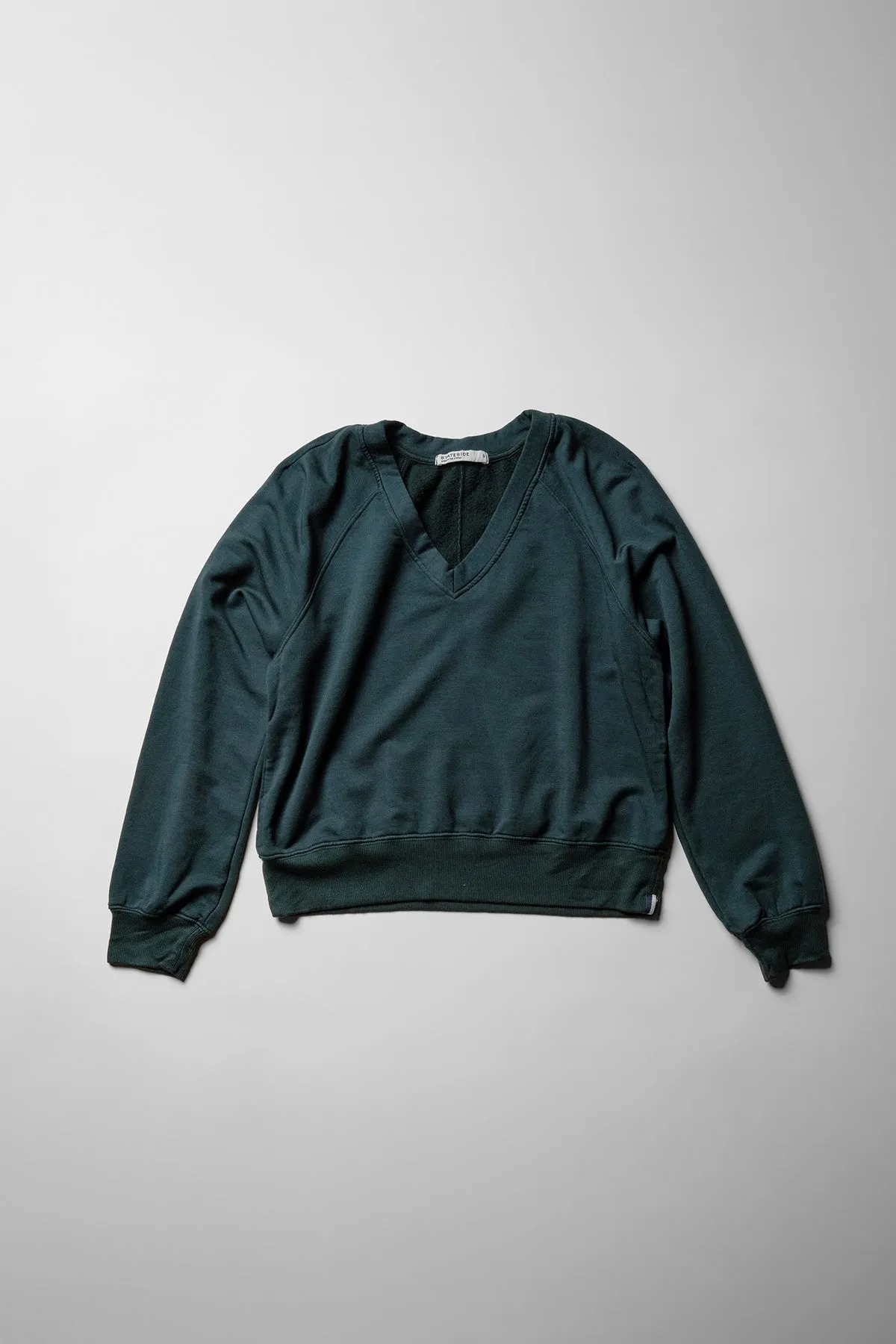 Softest Fleece Raglan V-Neck Pullover in Everfall sold by Stateside product image thumbnail 2