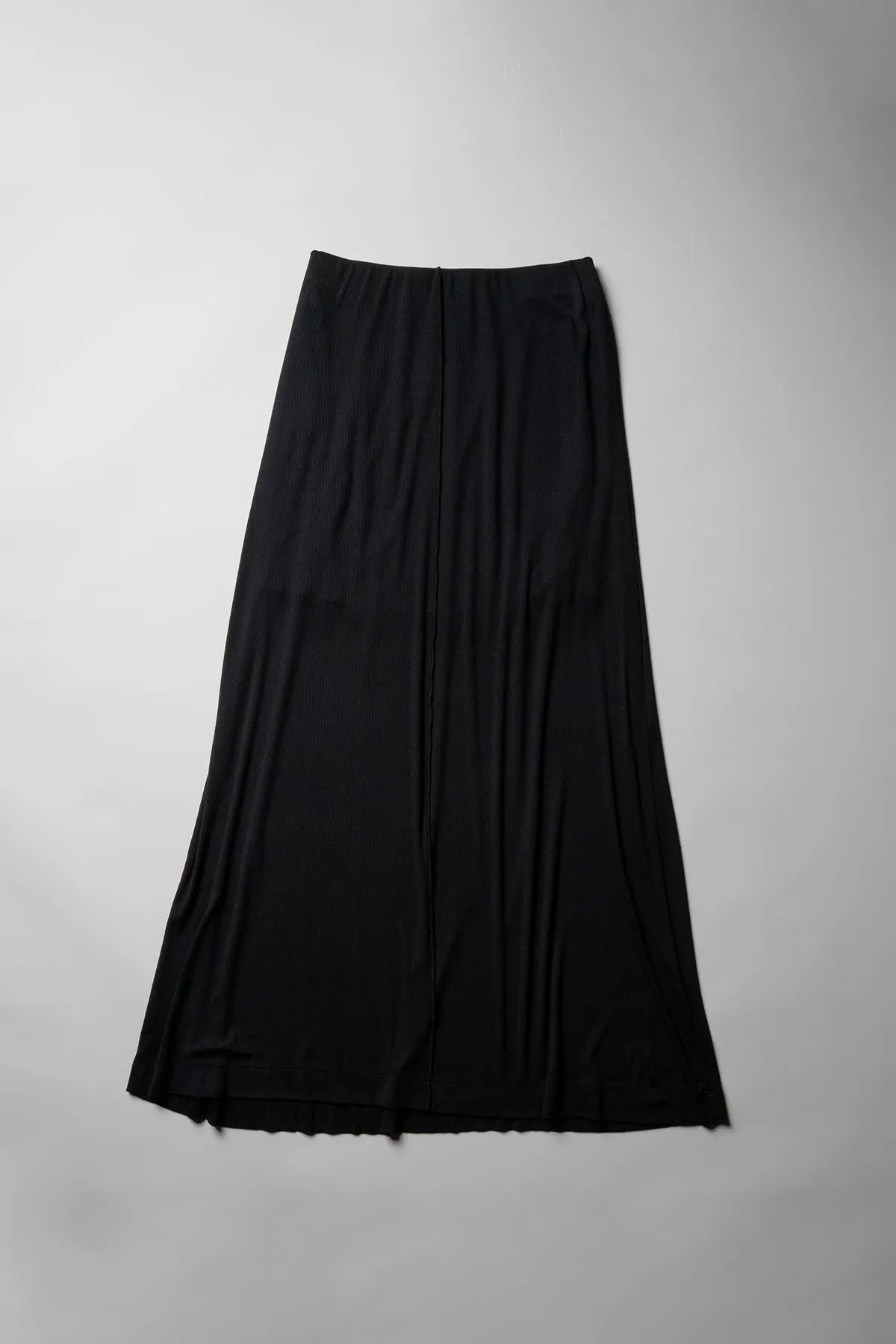 Fine 2X1 Rib A-Line Maxi Skirt in Black sold by Stateside product image thumbnail 3