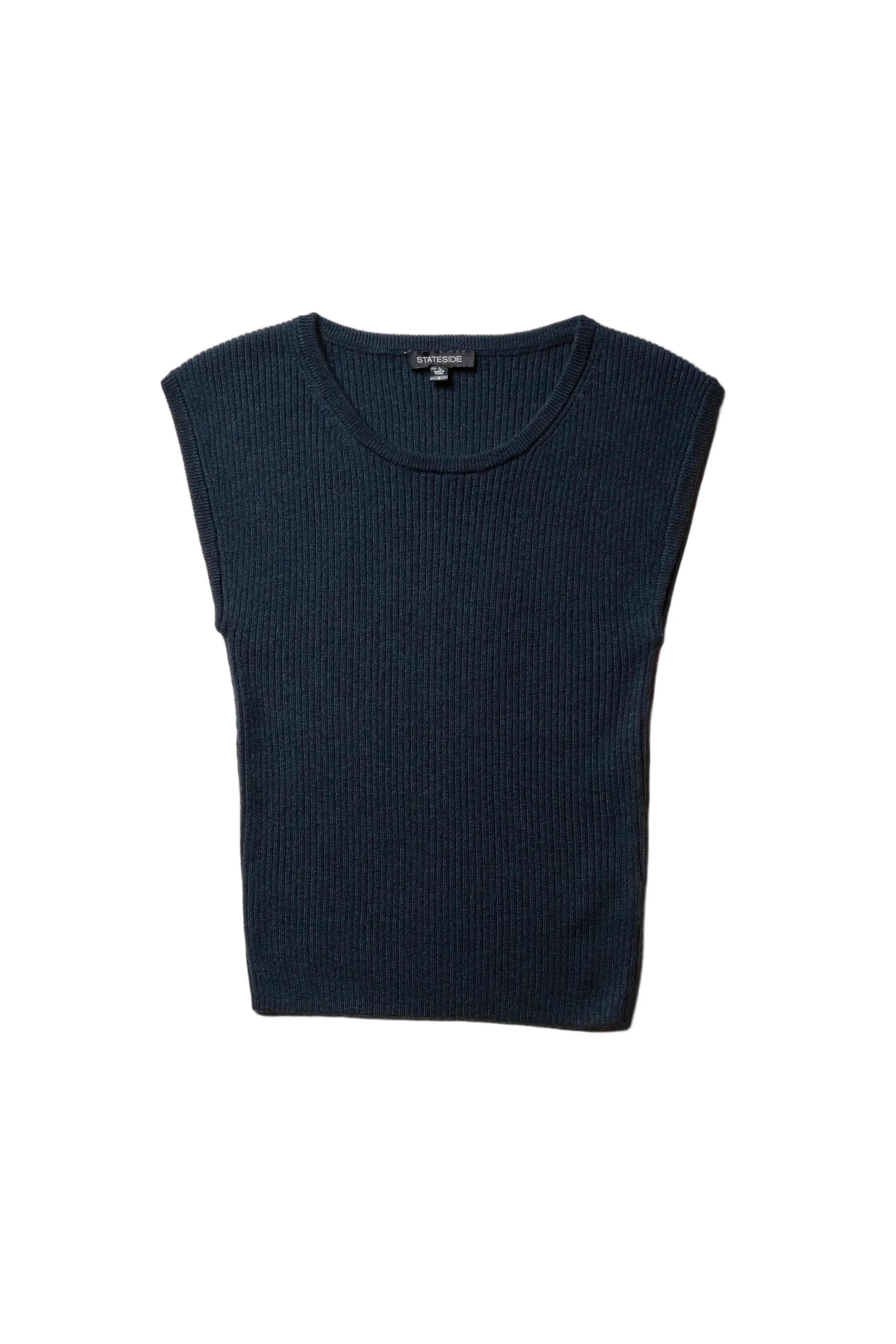 Shell Tank Sweater in New Navy sold by Stateside product image thumbnail 2