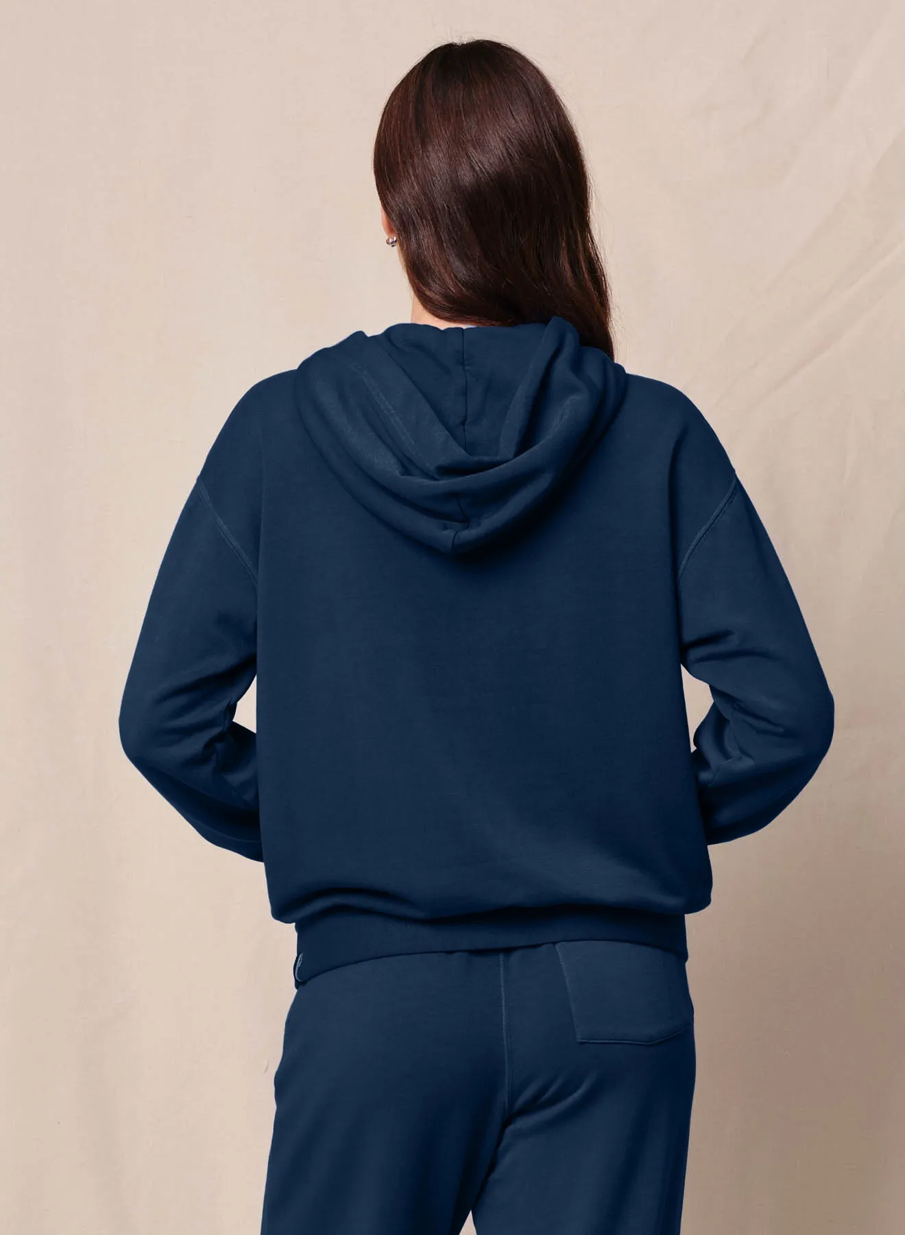 Softest Fleece Hood Pullover & Softest Fleece Trouser in New Navy sold by Stateside product image thumbnail 3