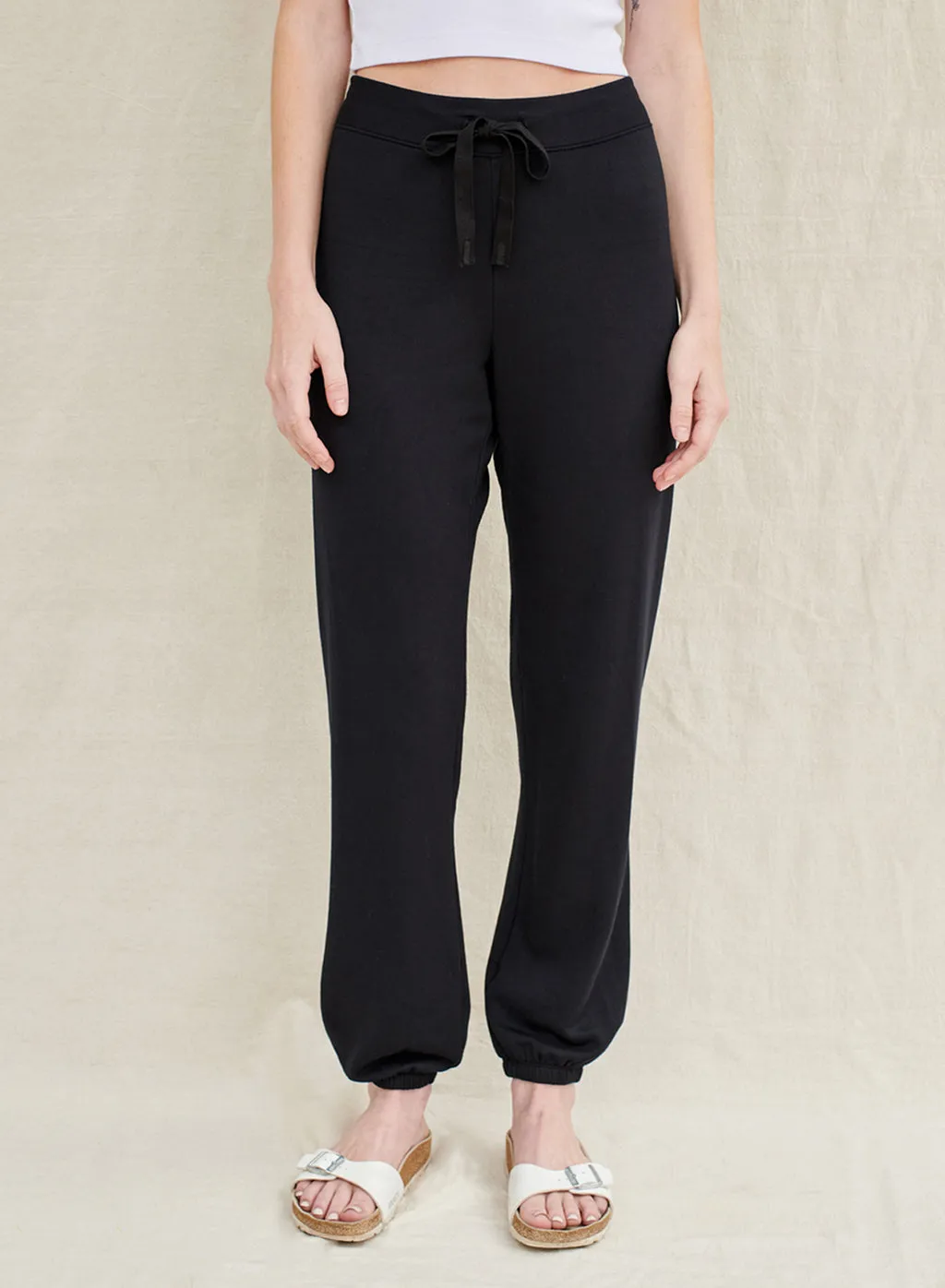 Softest Fleece Drawstring Sweatpant in Black sold by Stateside product image thumbnail 2