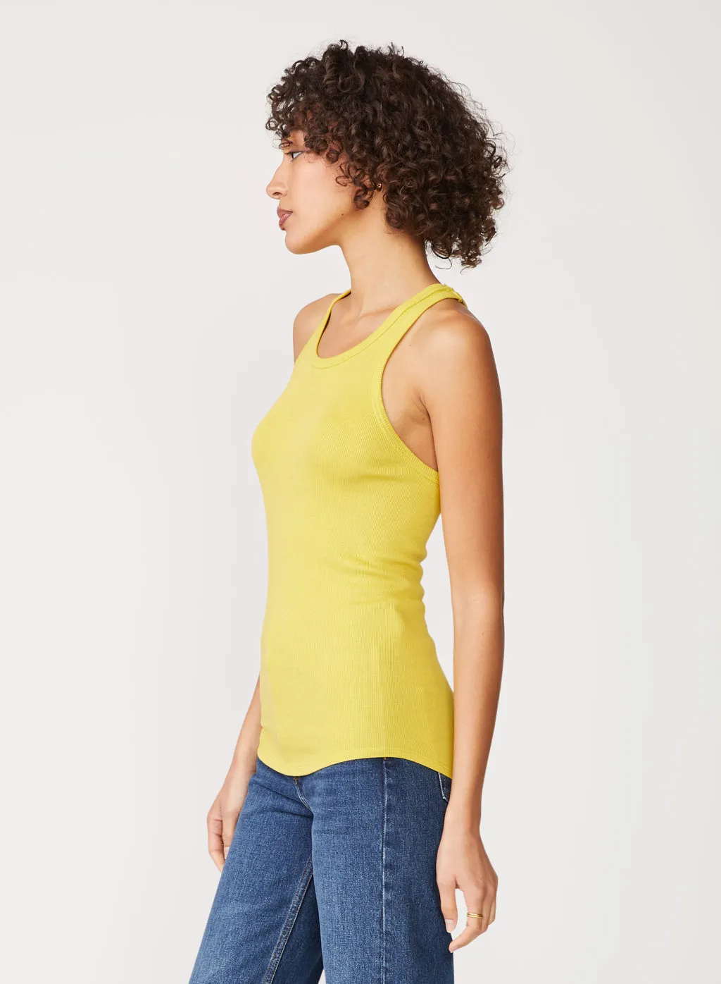 Stateside 2x1 Rib Racerback Tank in Dijon sold by Stateside product image thumbnail 2