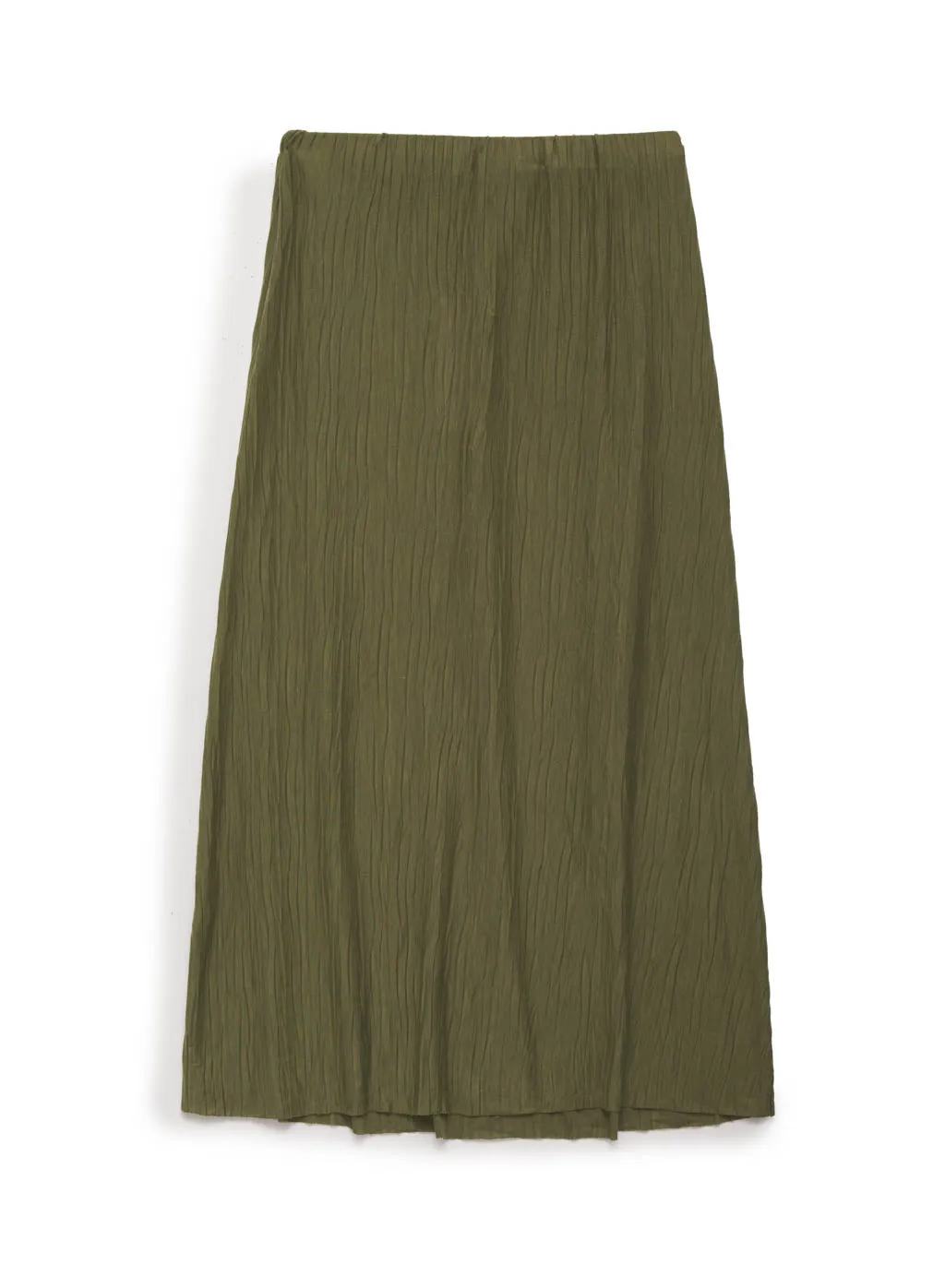 Knit Plisse Midi Skirt in Artichoke sold by Stateside product image thumbnail 2