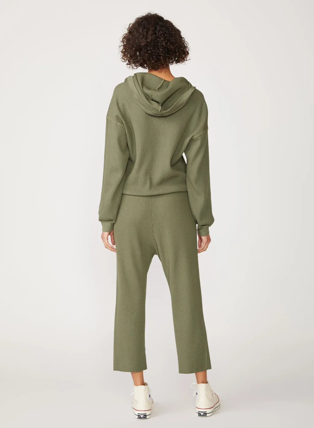 Luxe Thermal Loft Pant in Artichoke sold by Stateside product image thumbnail 4