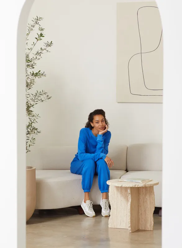 Softest Fleece Sweatpant with Pockets in Arctic made by Stateside