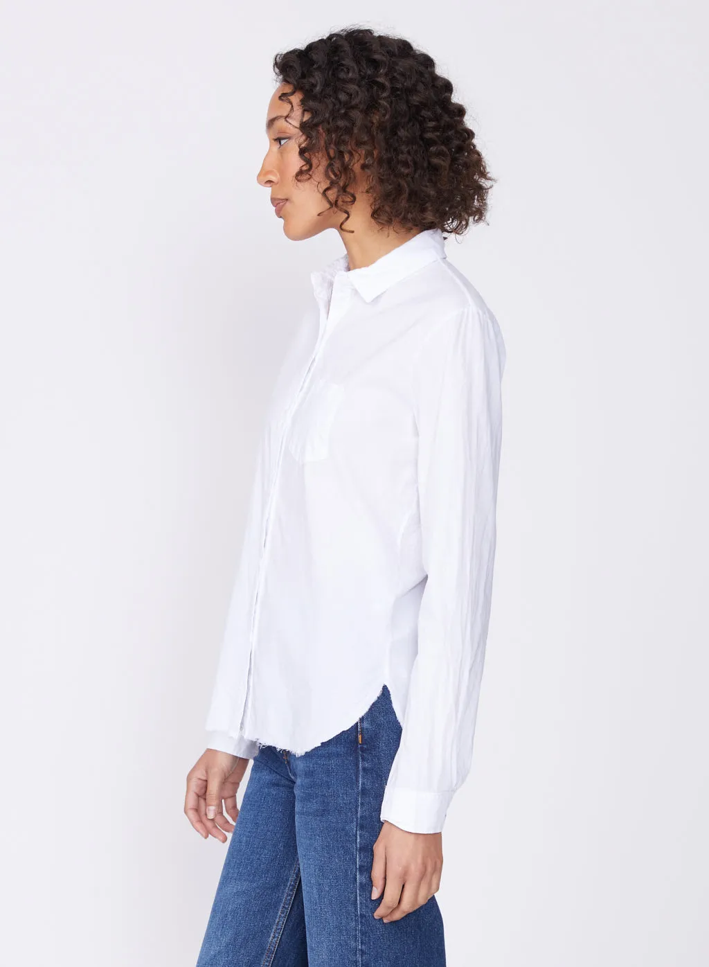 Poplin Classic Button Down in White sold by Stateside product image thumbnail 3