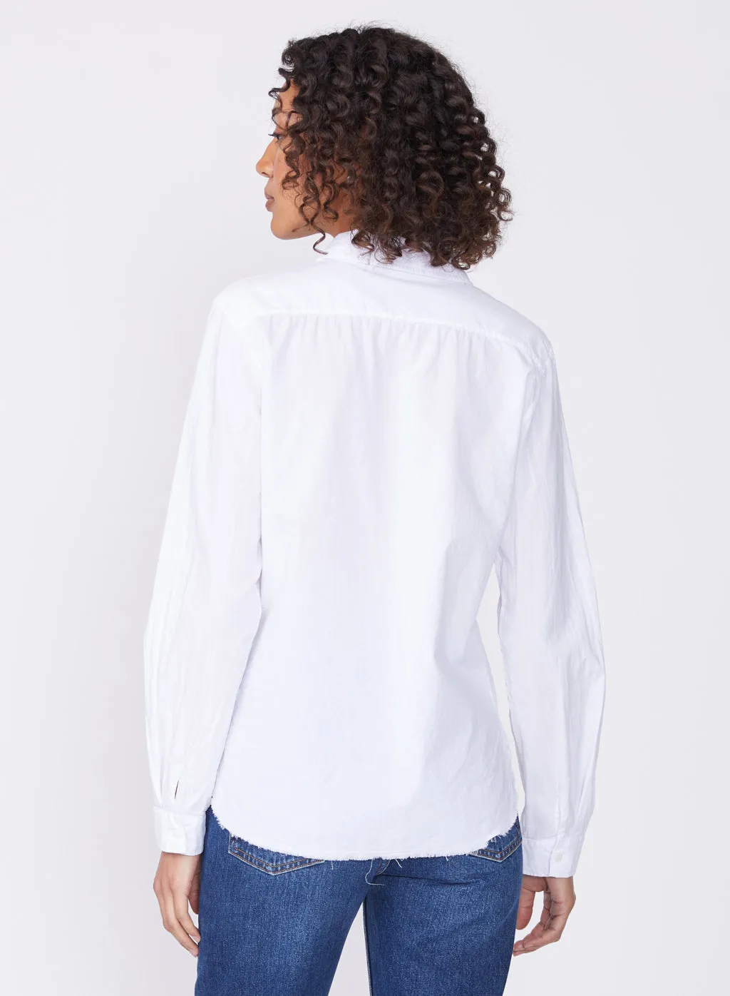 Poplin Classic Button Down in White sold by Stateside product image thumbnail 4