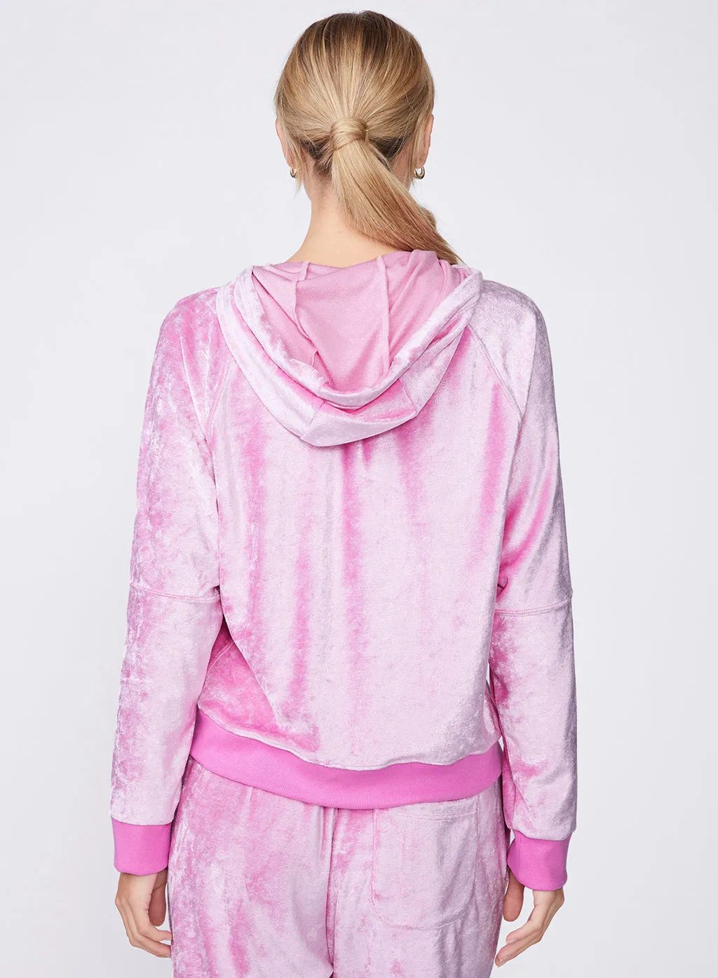 Stateside Bamboo Velour Hoodie in Tulip sold by Stateside product image thumbnail 2