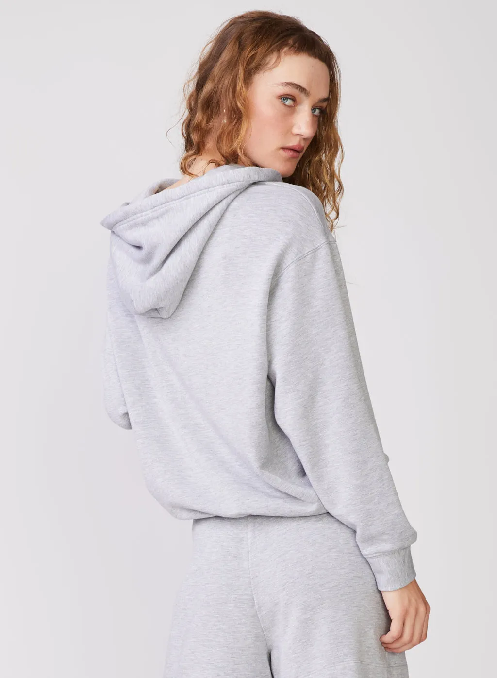 Softest Fleece Hoodie in Heather Grey sold by Stateside product image thumbnail 4