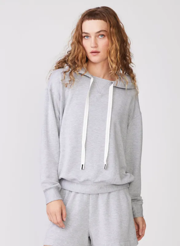 Softest Fleece Hoodie in Heather Grey sold by Stateside