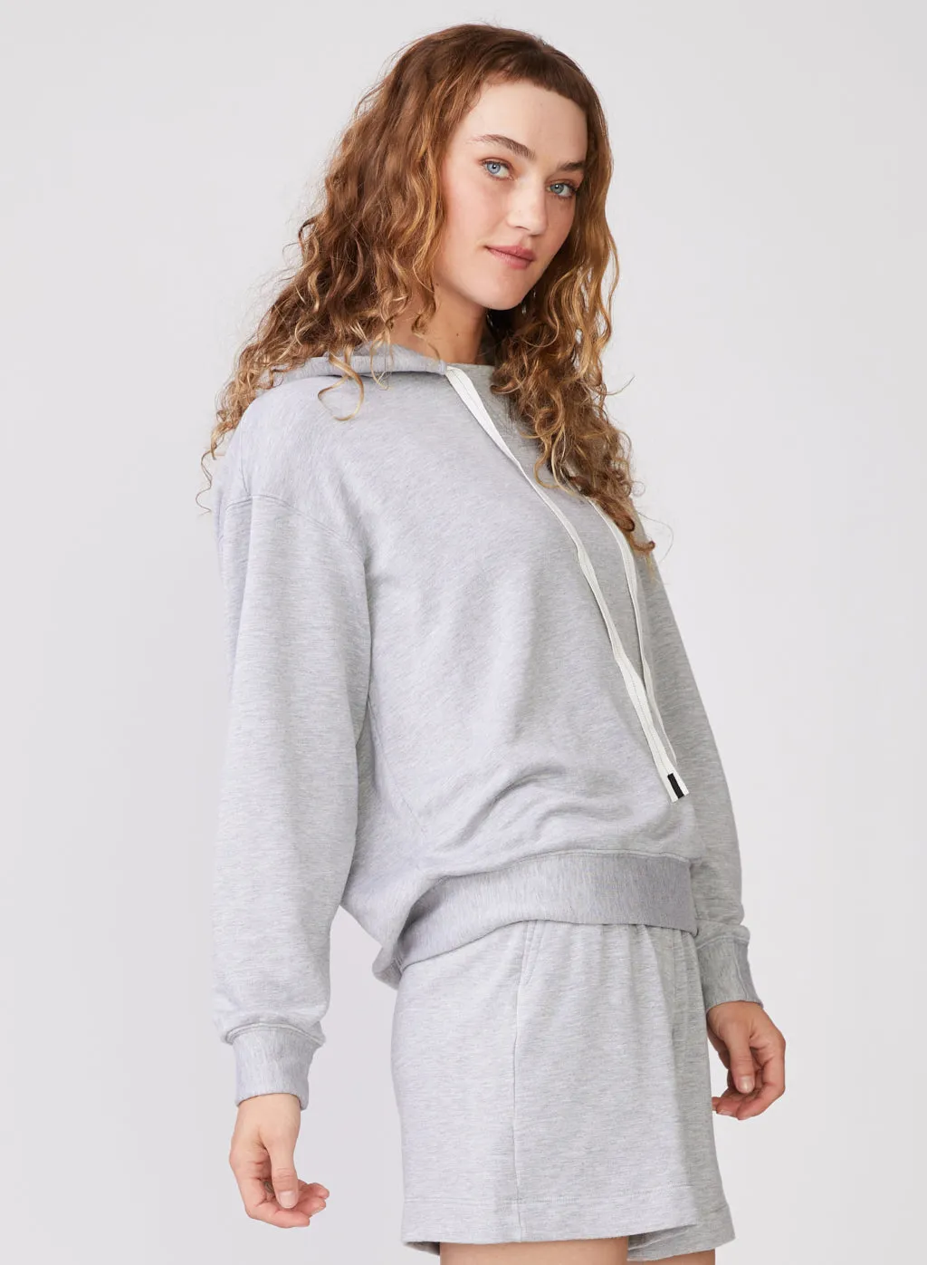 Softest Fleece Hoodie in Heather Grey sold by Stateside product image thumbnail 3