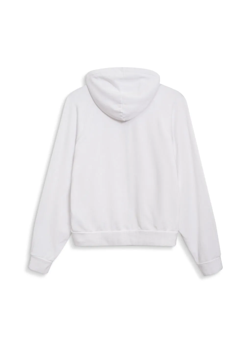 Softest Fleece Cropped Zip-Up Hoodie in White sold by Stateside product image thumbnail 2