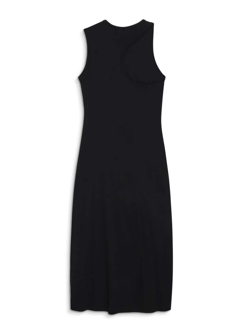 Stateside 2x1 Rib Asymmetric Back Midi Dress in Black sold by Stateside product image thumbnail 4