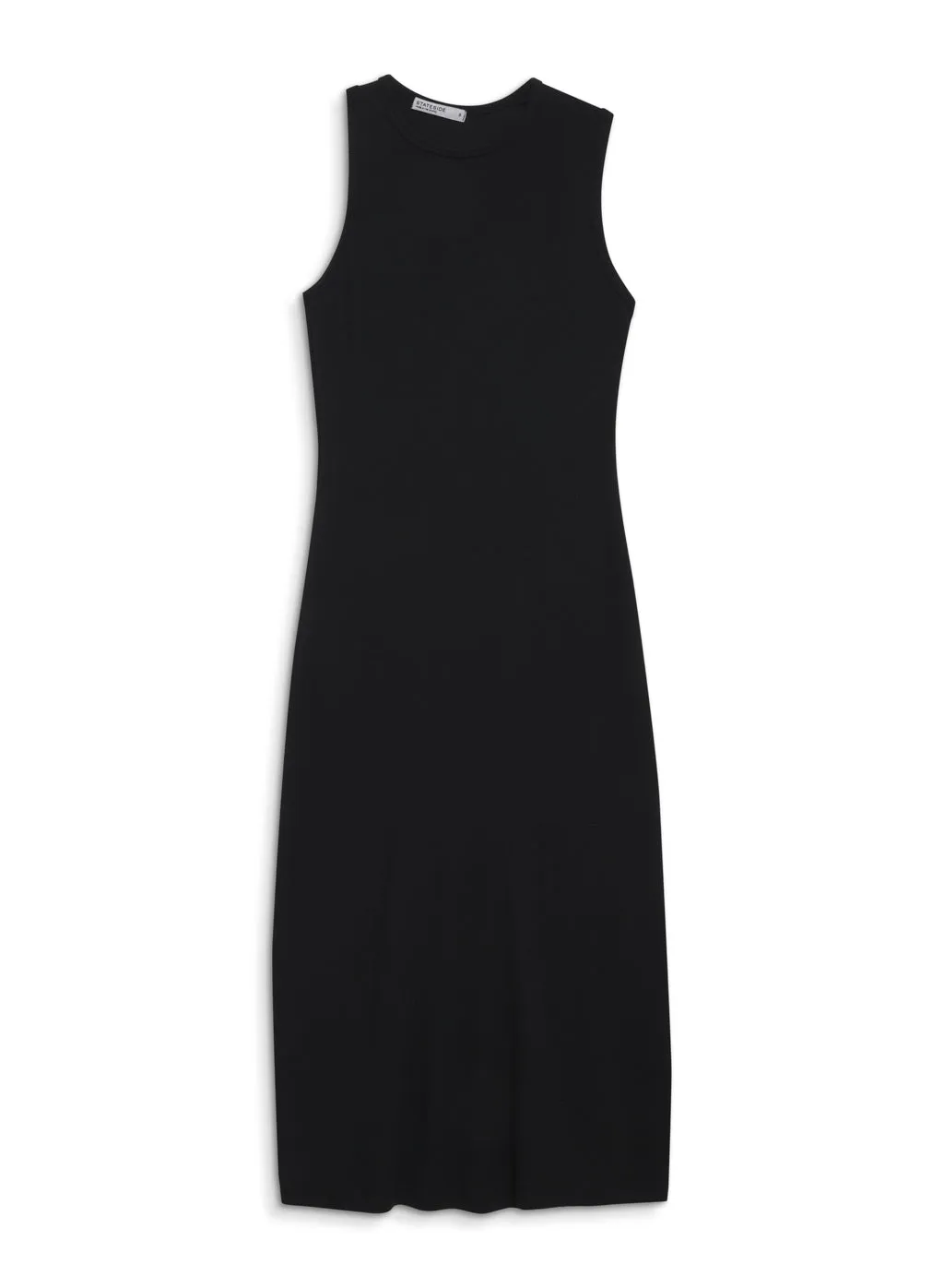 Stateside 2x1 Rib Asymmetric Back Midi Dress in Black sold by Stateside product image thumbnail 3