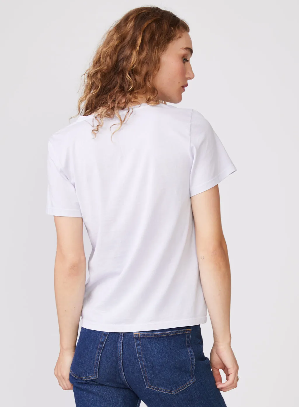 Stateside Cloud Jersey Short Sleeve Deep V-Neck in Lavender sold by Stateside product image thumbnail 4