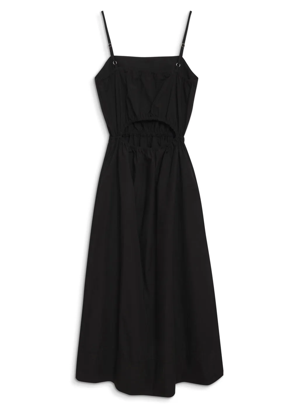 Structured Poplin Open Back Midi dress in Black sold by Stateside product image thumbnail 2