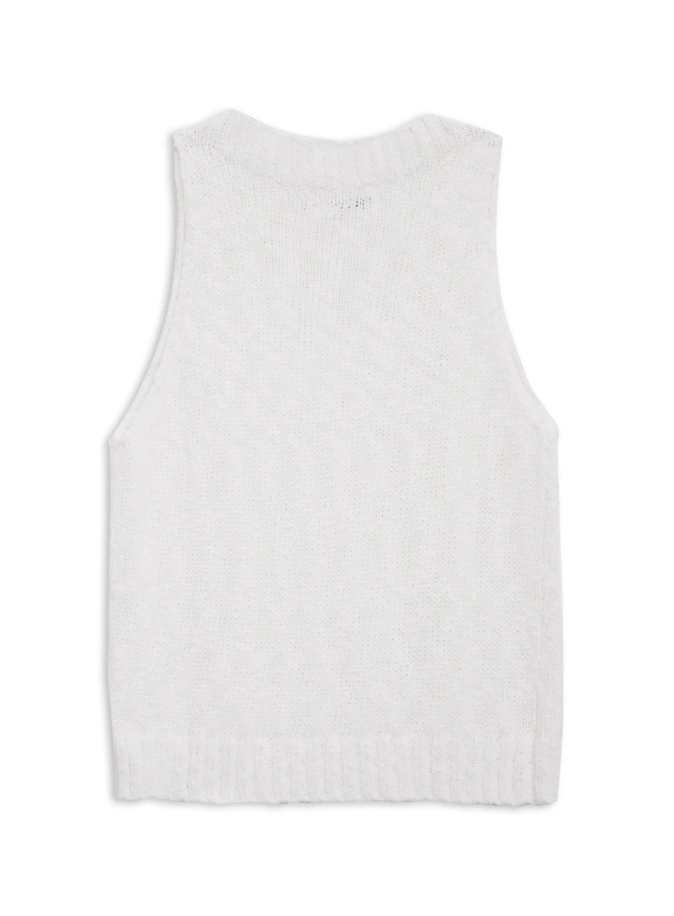 Stateside Cotton Linen Tank Sweater in White sold by Stateside product image thumbnail 2