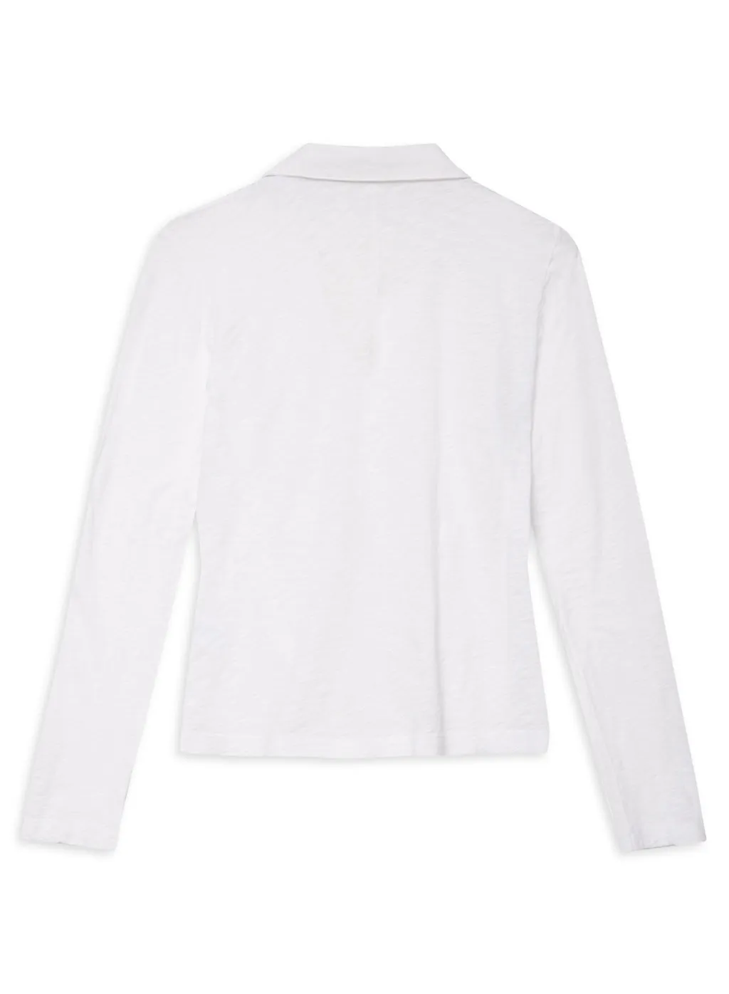 Supima Slub Ruched Front Shirt in White sold by Stateside product image thumbnail 3
