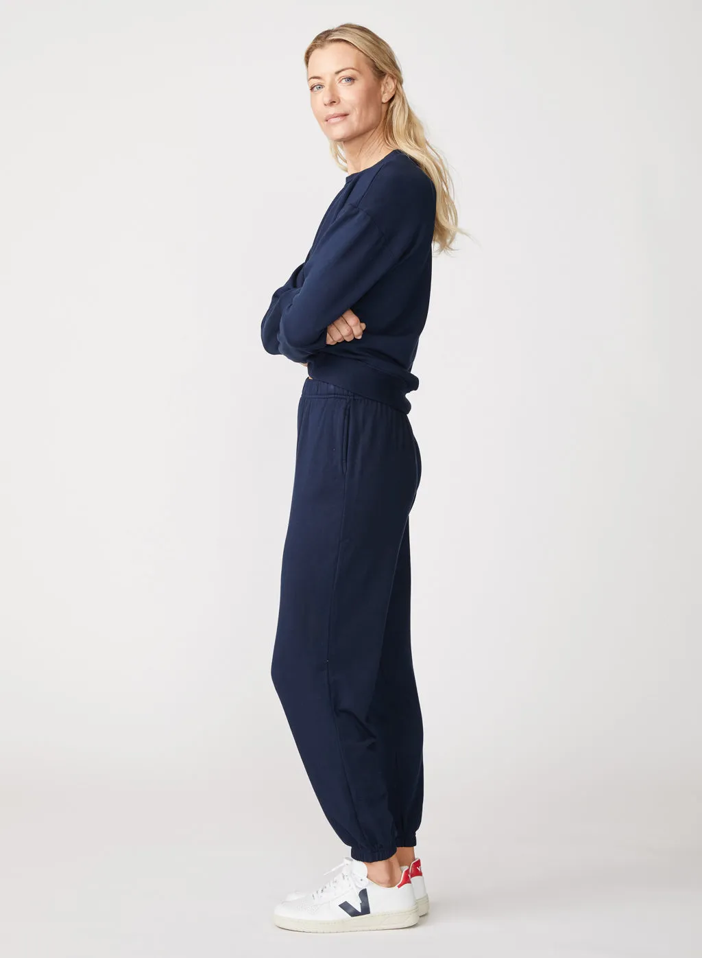 Softest Fleece Sweatpant with Pockets in New Navy sold by Stateside product image thumbnail 2