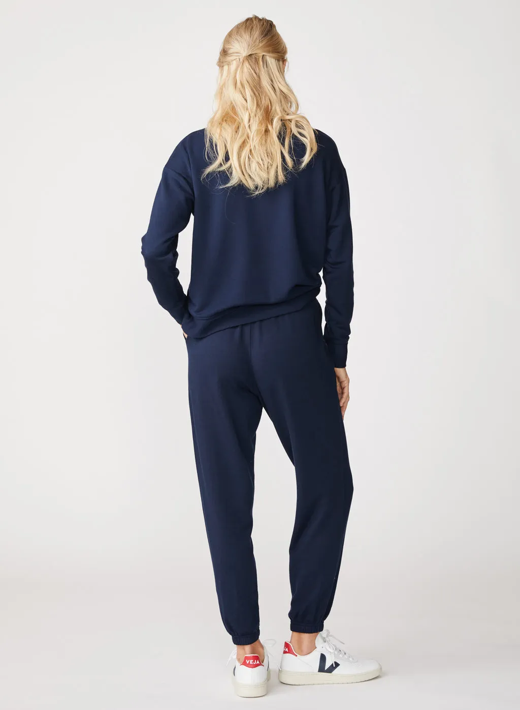 Softest Fleece Sweatpant with Pockets in New Navy sold by Stateside product image thumbnail 3