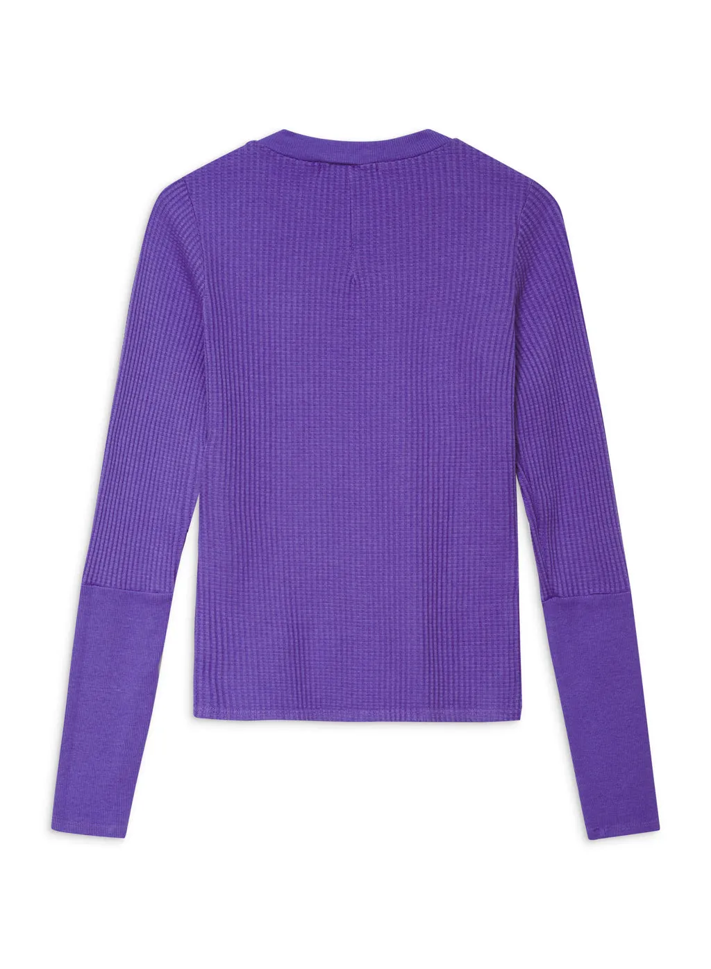 Luxe Thermal Long Sleeve Scoop Neck in Iris sold by Stateside product image thumbnail 3