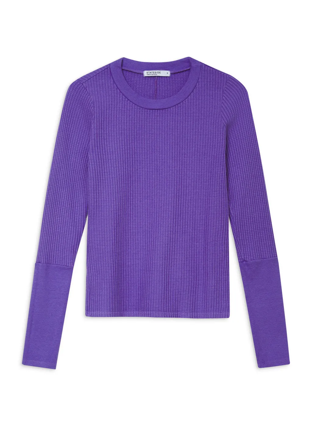 Luxe Thermal Long Sleeve Scoop Neck in Iris sold by Stateside product image thumbnail 2