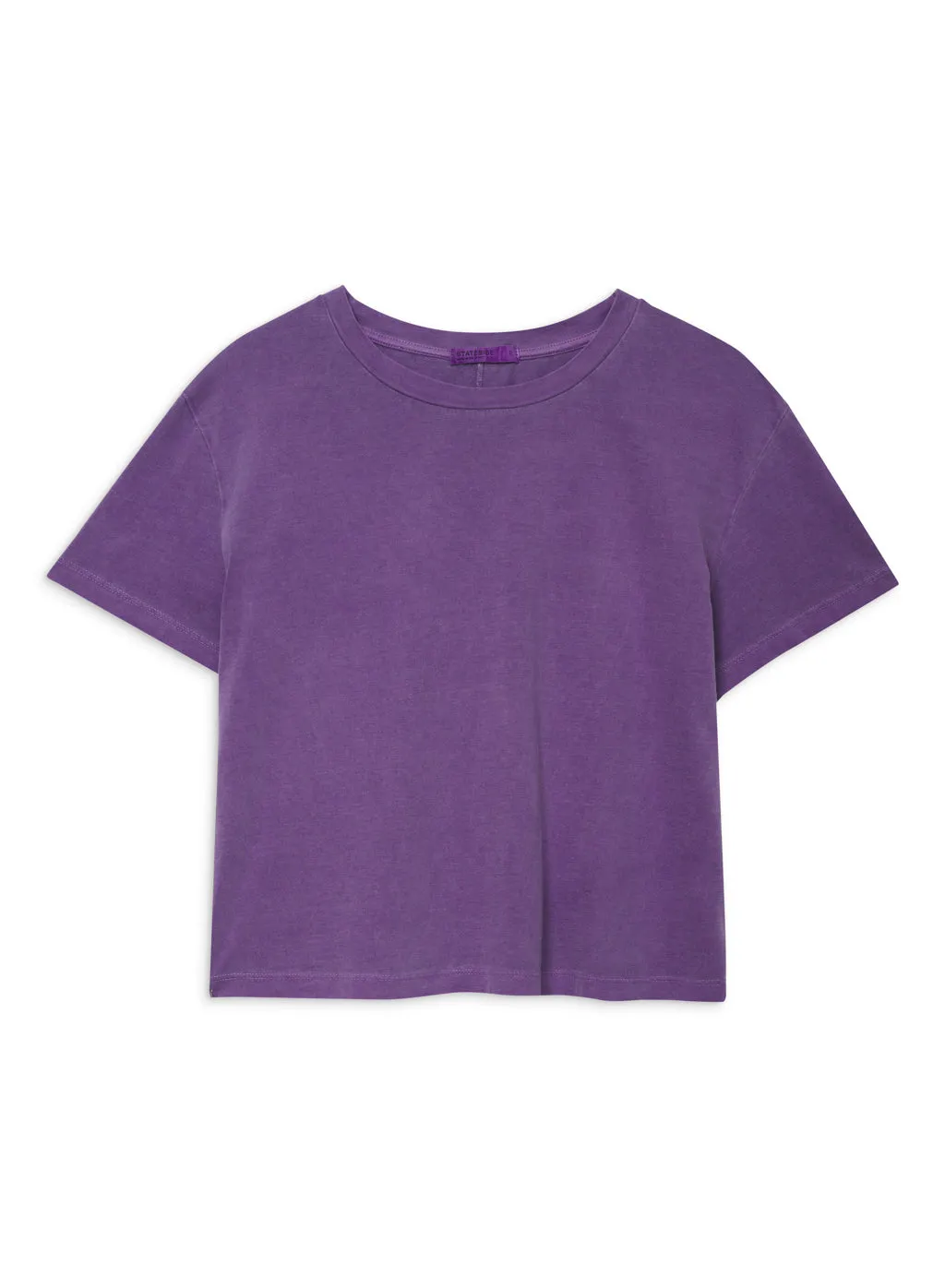 Cloud Jersey Short Sleeve Crew in Hyacinth sold by Stateside product image thumbnail 2