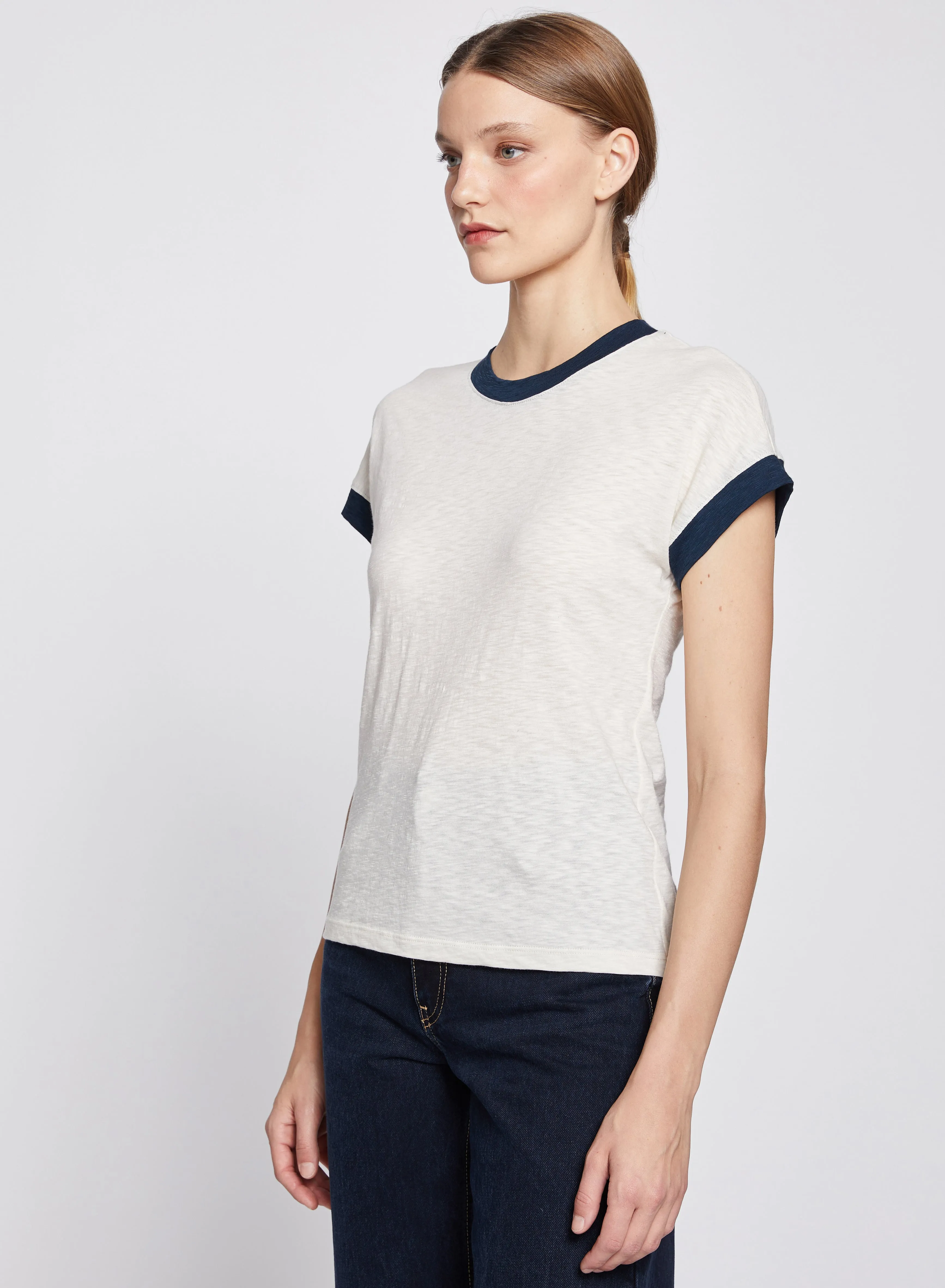 Dolman Ringer Tee in Cream sold by Stateside product image thumbnail 2