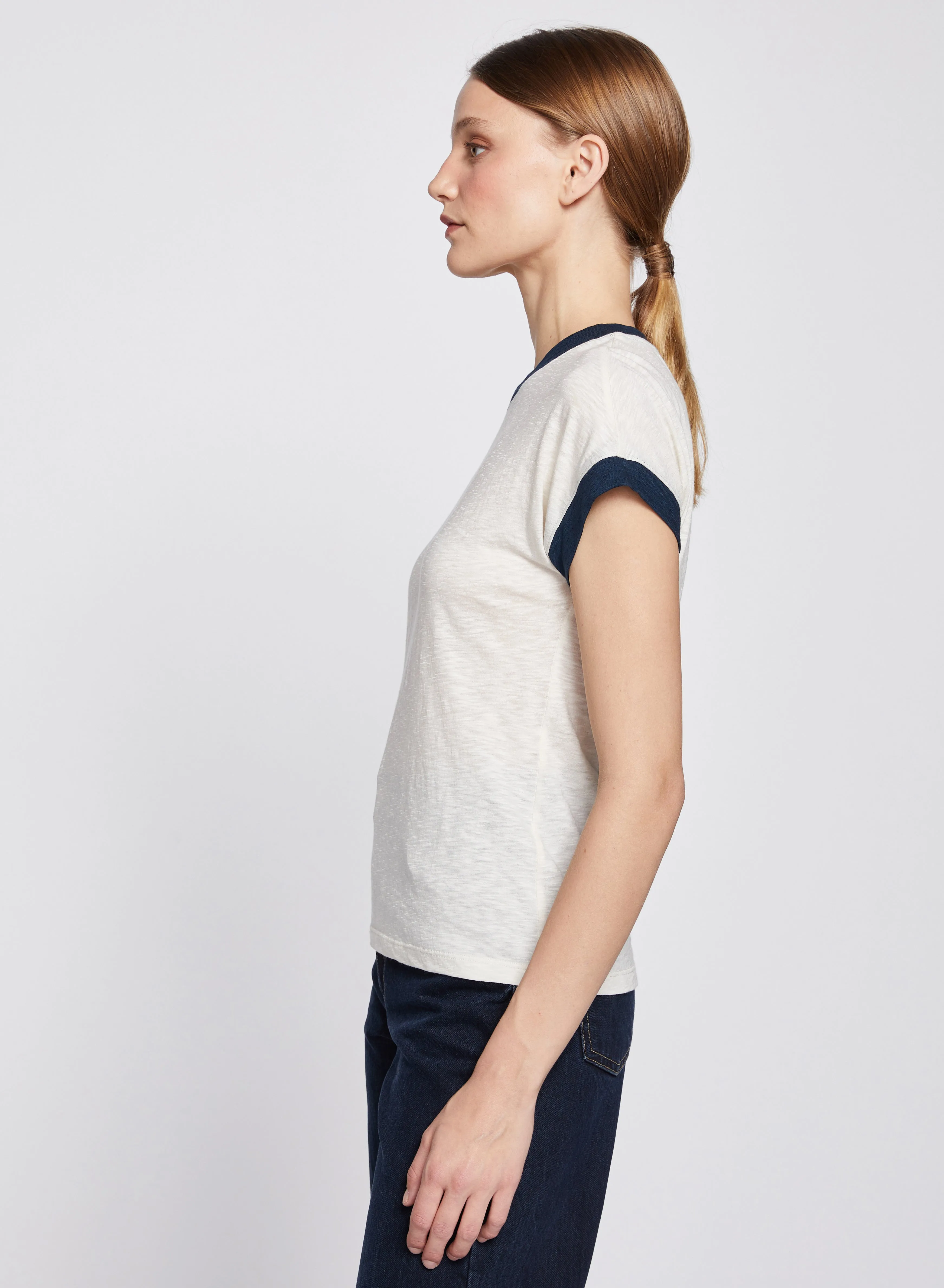 Dolman Ringer Tee in Cream sold by Stateside product image thumbnail 3
